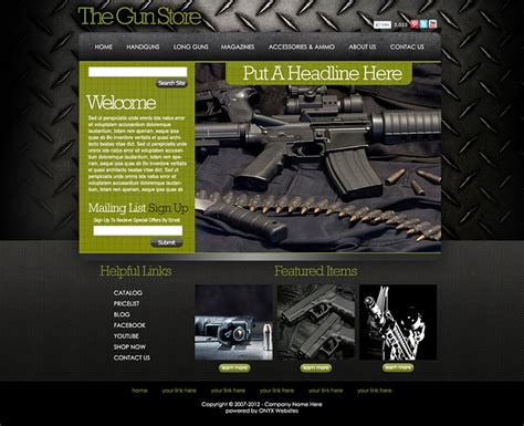 gun shop website.